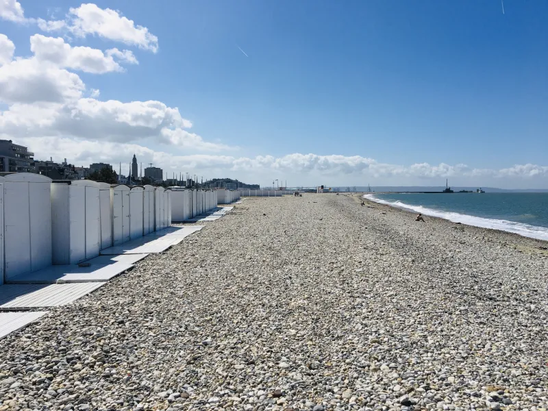 Le Havre et ses cabines de plage