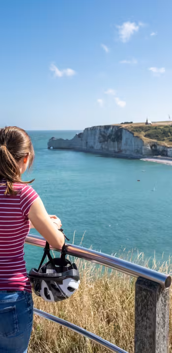 Vue sur Etretat