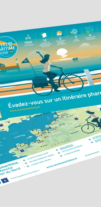Le flyer de l'itinéraire et la carte