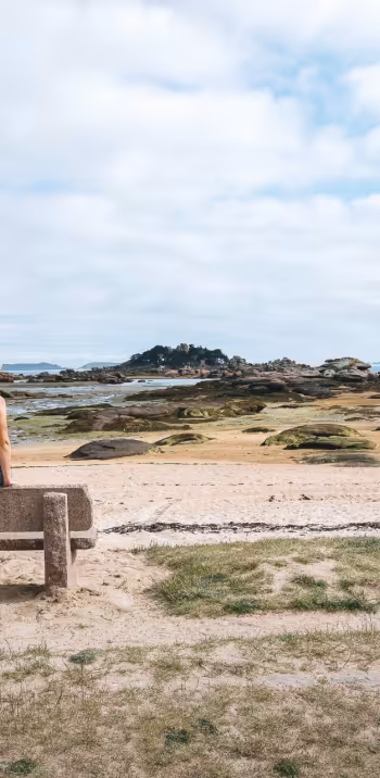 La plage de Tourony à Trégastel