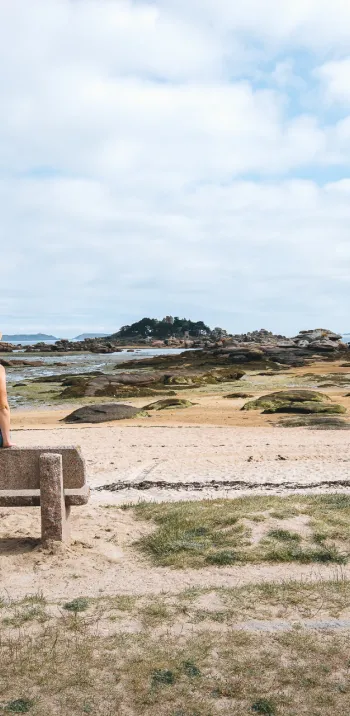 La plage de Tourony à Trégastel