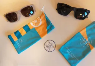 lunettes de soleil en coquillages