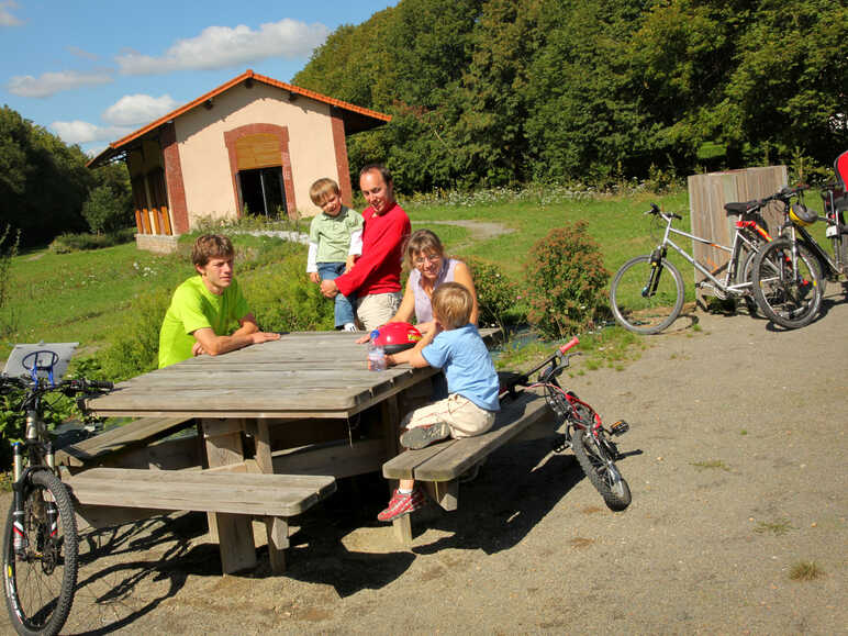 Halte randonneur Saint Germain de Tallevende ©Calvados Attractivité